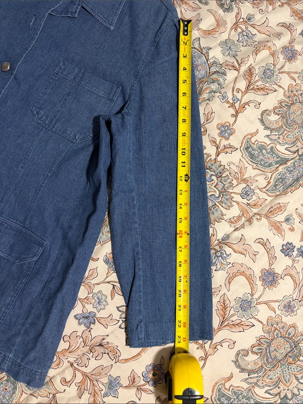 Charter Club Light Blue Denim Blazer - Picture 9 of 9